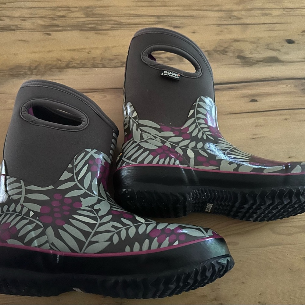 Bogs Women's Boots - Gray and Purple